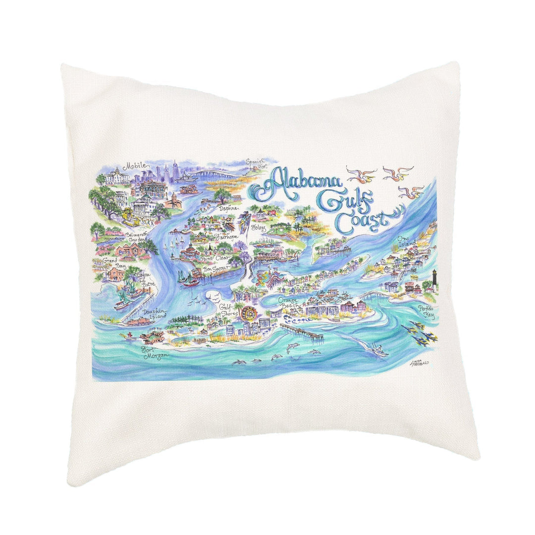 Alabama Gulf Coast - Alabama Pillow