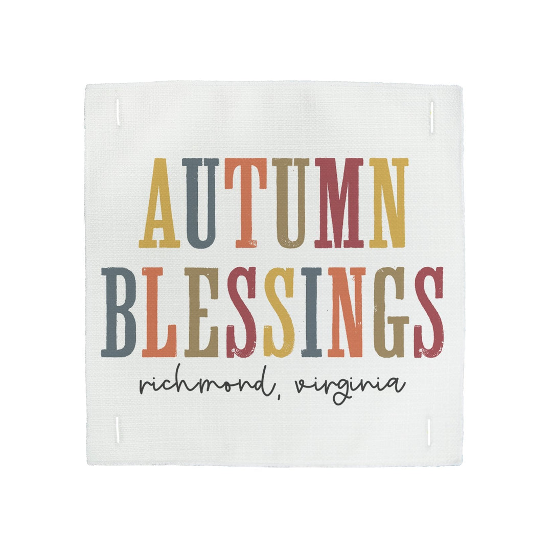 Autumn Blessings Square Pillow Swap