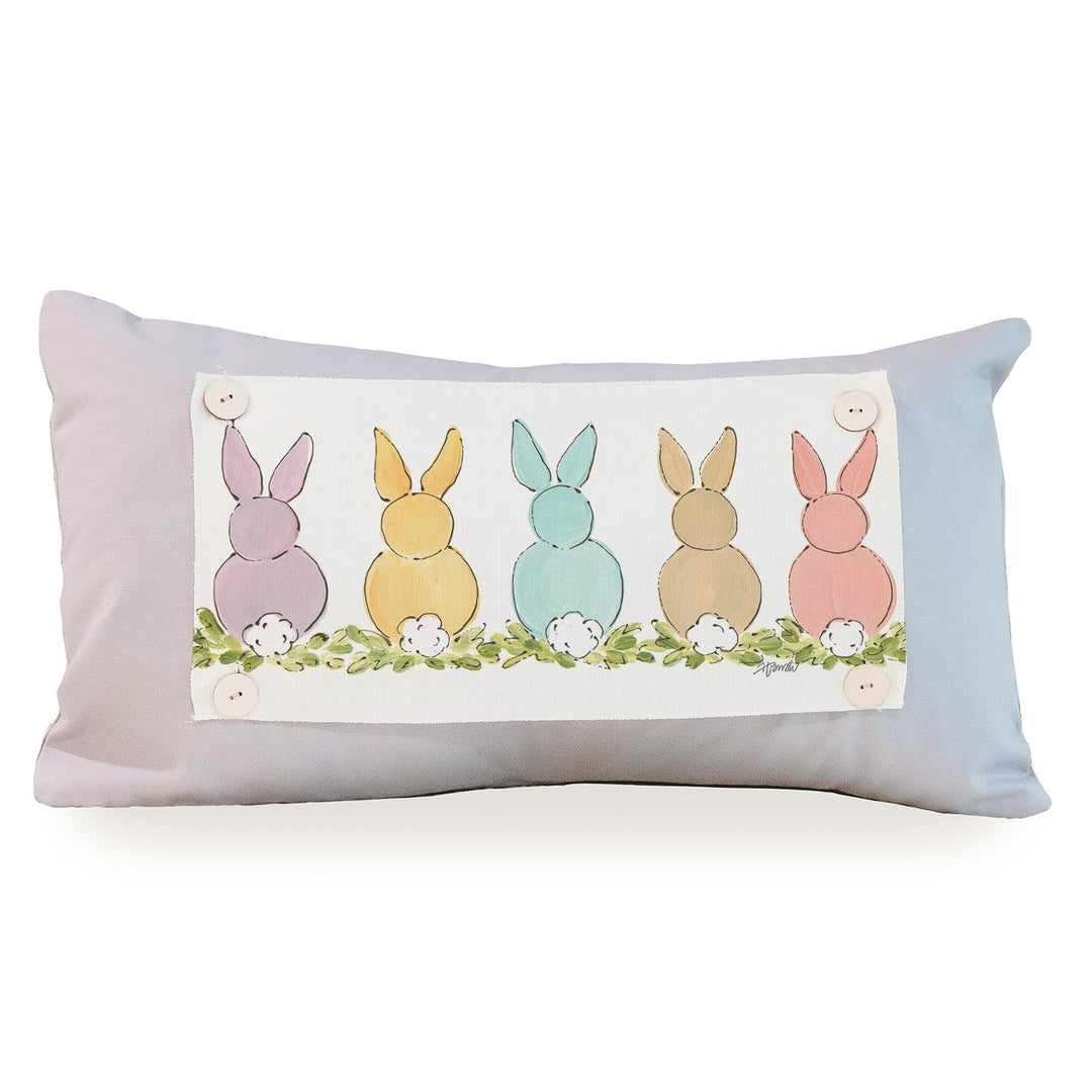 Five Pastel Bunnies Pillow Swap