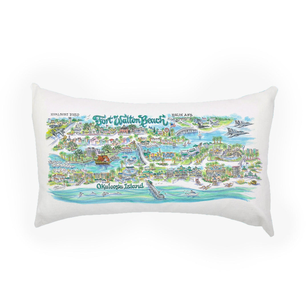 Fort Walton Beach - Florida 12 x 18 Pillow