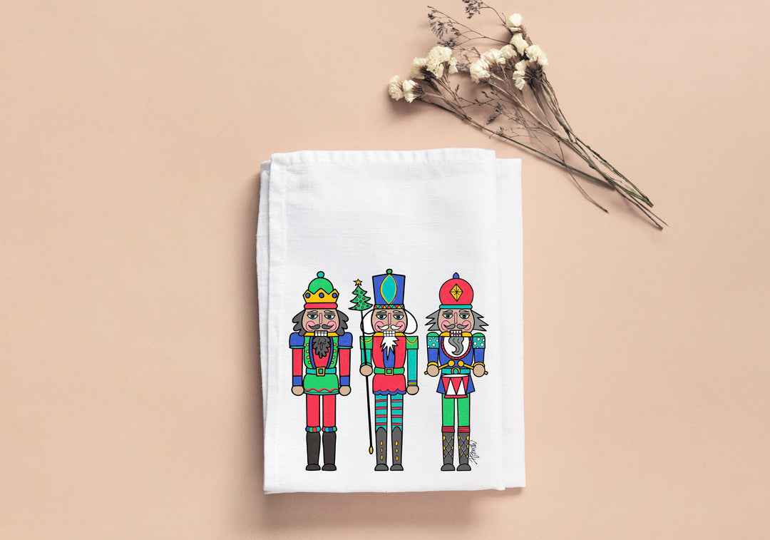 HALEY B'S NUTCRACKERS TRADITIONAL TEA TOWEL