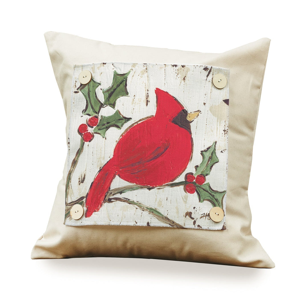 Holly Cardinal Pillow Swap