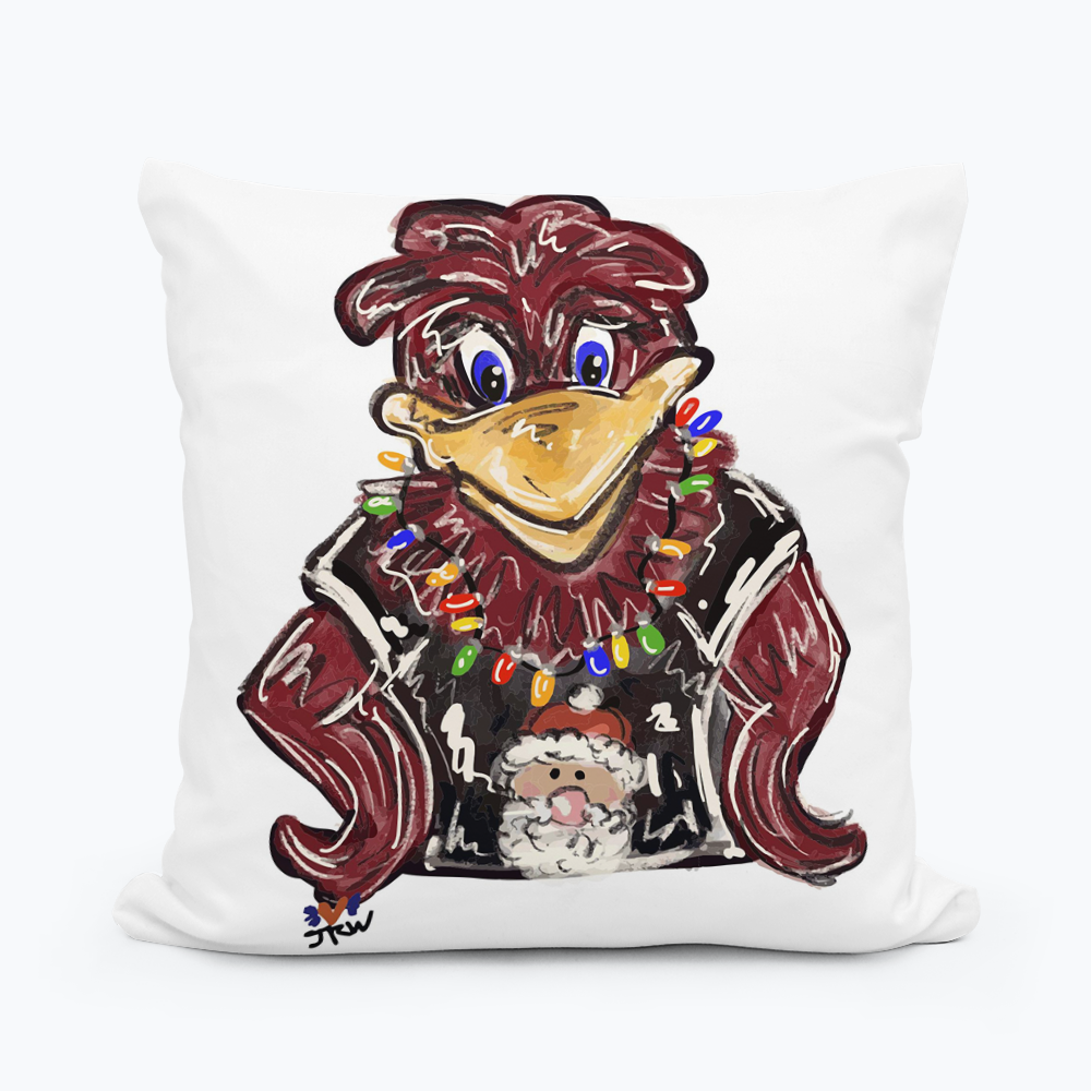 Jennie Christmas Gamecock 2 Pillow