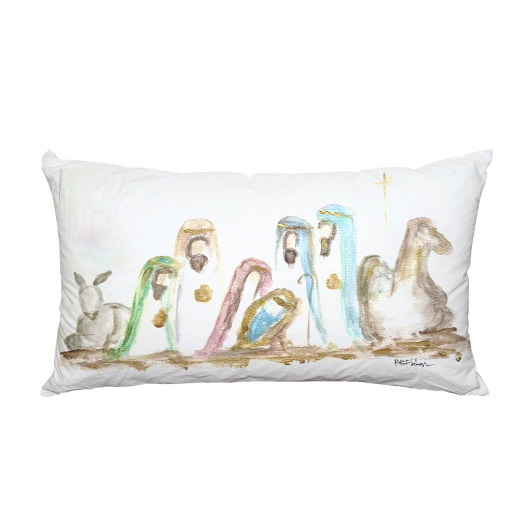 BRIDGETT'S LUMBAR NATIVITY LUMBAR PILLOW