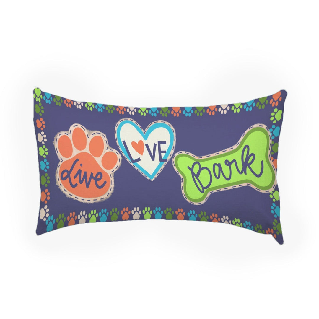 Live Love Bark 12 x 18 Pillow