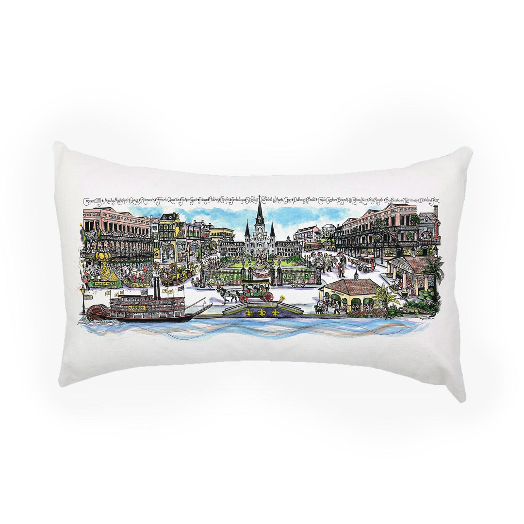 New Orleans - Louisiana 12 x 18 Pillow