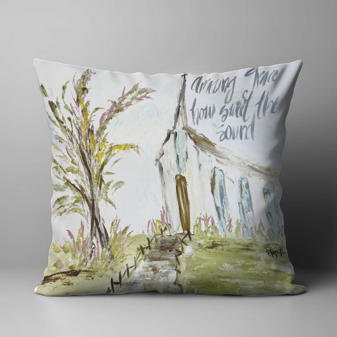 BRIDGETT'S AMAZING GRACE SQUARE PILLOW