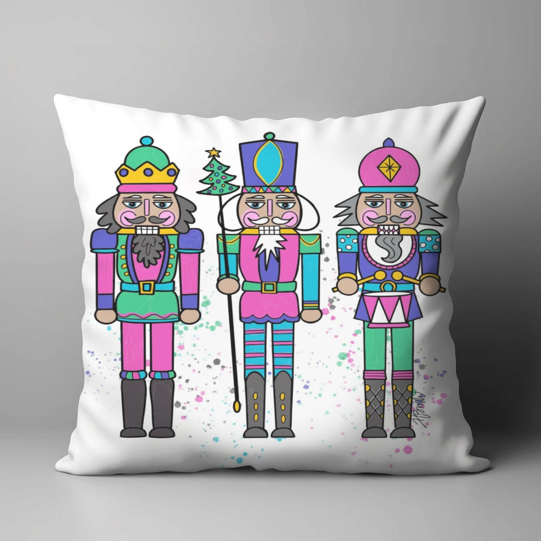 HALEY B'S NUTCRACKERS COLORFUL PILLOW