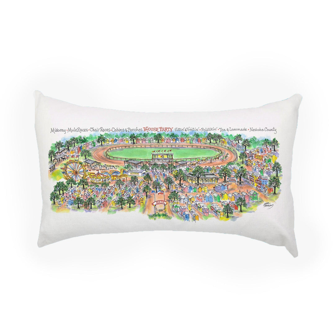 Neshoba County Fair - Mississippi 12 x 18 Pillow